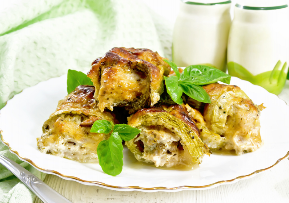 Rolada cukiniowo- łososiowa