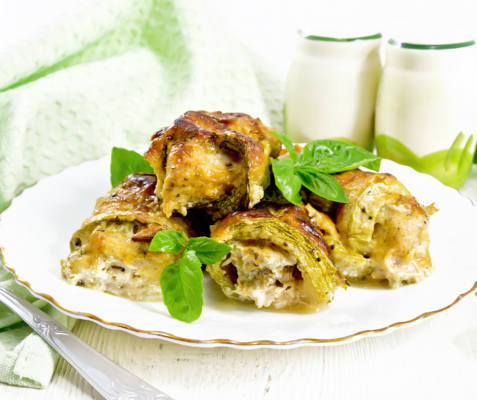 Rolada cukiniowo- łososiowa